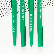Load image into Gallery viewer, Pen - F*ck This Shit - Recycled Eco Ballpoint Pen - Jeff and The Squirrel
