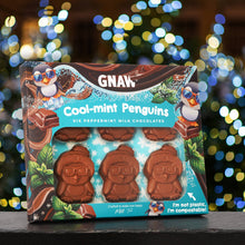 Load image into Gallery viewer, Cool Mint Penguins - Novelty Christmas Chocolate - GNAW Chocolate
