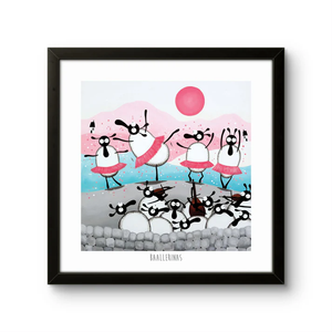 Print - Baallerinas - Sheep Puns - Ballerinas - Mervyn Tay Art