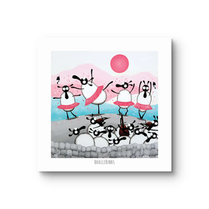 Print - Baallerinas - Sheep Puns - Ballerinas - Mervyn Tay Art