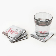 Load image into Gallery viewer, Coaster - Baanksy - Sheep Puns - Banksy - Mervyn Tay Art
