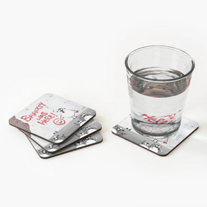 Coaster - Baanksy - Sheep Puns - Banksy - Mervyn Tay Art