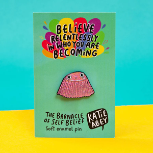 Enamel Pin - The Barnacle of Self Belief - Katie Abey - puns and self care