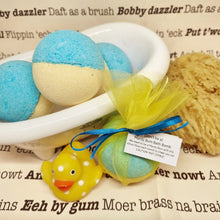 Load image into Gallery viewer, Yorkshire Bath Bombs - Mardy Bum / It&#39;ll Be Reyt - Yorkshire themed token of affection - Little Shop of Lathers
