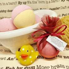 Load image into Gallery viewer, Yorkshire Bath Bombs - Mardy Bum / It&#39;ll Be Reyt - Yorkshire themed token of affection - Little Shop of Lathers
