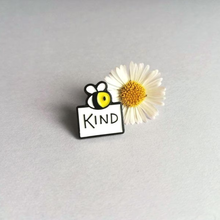 Load image into Gallery viewer, Enamel Pin - Bee Kind - Positive Pin - By Kate Elford
