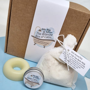 Bitesize Box of Calm - pampering bath and body gift set - Little Shop of Lathers
