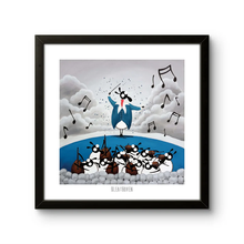 Load image into Gallery viewer, Print - Bleathoven - Sheep Puns - Beethoven - Mervyn Tay Art
