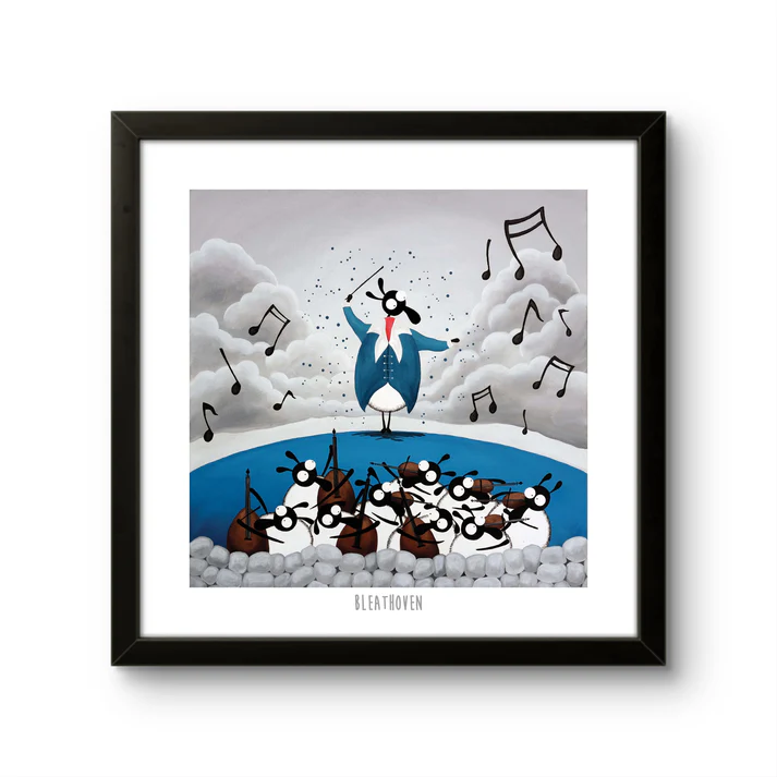 Print - Bleathoven - Sheep Puns - Beethoven - Mervyn Tay Art