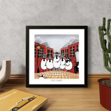 Load image into Gallery viewer, Print - Bleaty Blinders - Sheep Puns - Peaky Blinders - Mervyn Tay Art
