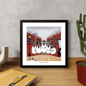 Print - Bleaty Blinders - Sheep Puns - Peaky Blinders - Mervyn Tay Art