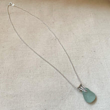 Load image into Gallery viewer, Sea Glass Necklace - Belcher Chain - Sterling Silver - various colours - Fayth Seaglass
