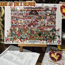 Load image into Gallery viewer, Boro Mishmash – The History of Middlesbrough FC in One Image - Nostalgia Print - The Mishmash Man
