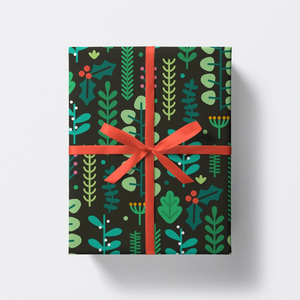 Christmas Gift Wrap - Botanical - Studio Boketto