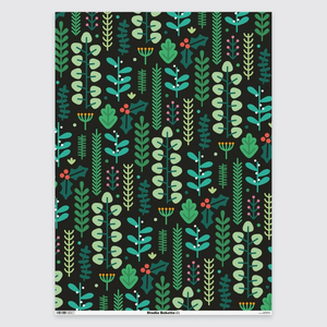 Christmas Gift Wrap - Botanical - Studio Boketto