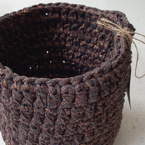 Crochet Storage Basket - Crochet Plant Pot - Best Efforts