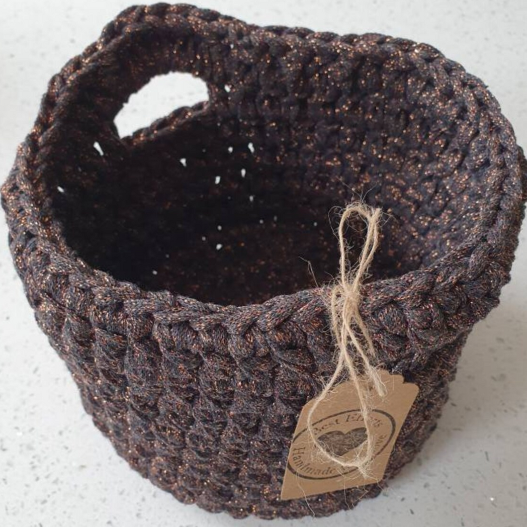 Crochet Storage Basket - Crochet Plant Pot - Best Efforts