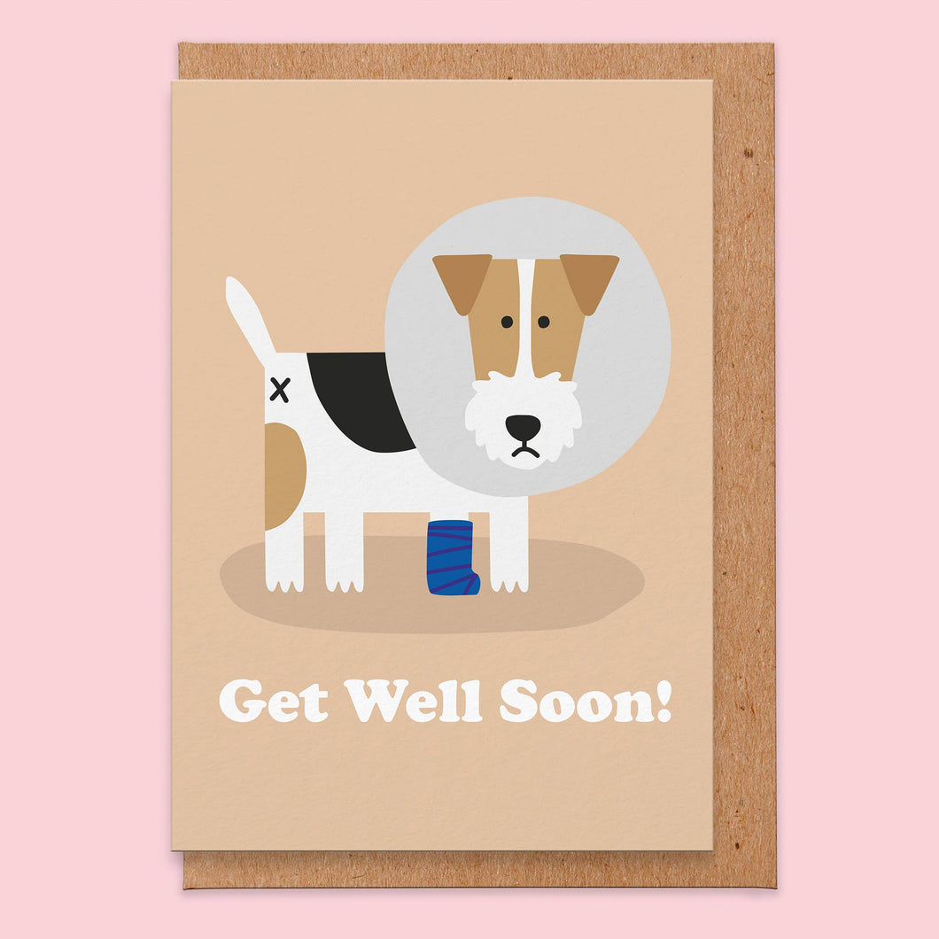 Doggy Get Well Soon Card - Studio Boketto