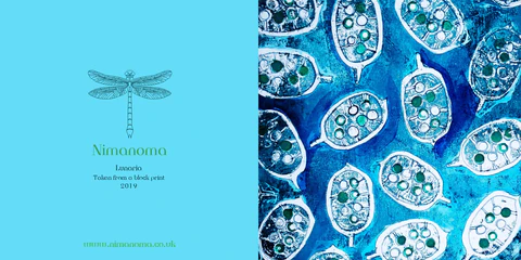 Greetings Card - Lunaria / Honesty - Nimanoma