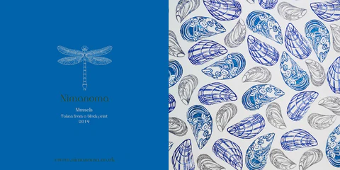 Greetings Card - Mussels - Nimanoma