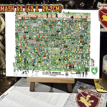 Load image into Gallery viewer, Celtic FC Mishmash – The History of The Bhoys in Green in One Image - Nostalgia Print - The Mishmash Man

