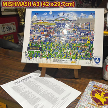 Load image into Gallery viewer, Chelsea Mishmash – The History of The Blues in One Image - Nostalgia Print - The Mishmash Man
