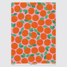 Load image into Gallery viewer, Gift Wrap Clementine - Festive Gift Wrap - Studio Boketto
