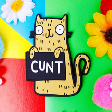 Load image into Gallery viewer, Sweary Cat Fridge Magnets - Katie Abey - sweary cats - caution: bad language!
