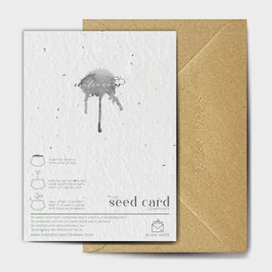 Wildflower Seed Paper Plantable Greetings Card - Happy Birthday - Rainbow Birthday Cake Card - The Seed Card Company