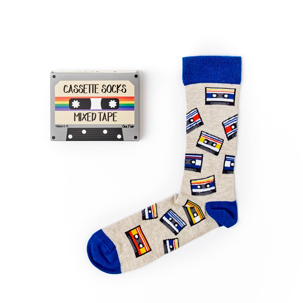 Cassette Tape Socks - Unisex Cassette Gift Boxed Socks - Urban Eccentric