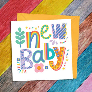 New Baby card - Greetings Card - Dandelion Stationery