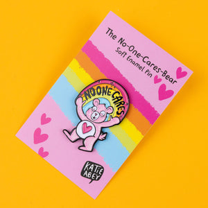 Enamel Pin - No One Cares Bear - Care Bear - Katie Abey