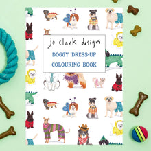 Load image into Gallery viewer, Doggy Dress-Up Colouring Book - Jo Clark Design - Dog lovers
