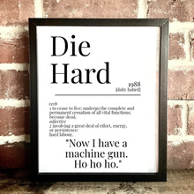 Load image into Gallery viewer, Movie Dictionary Description Quote Print - Die Hard - Movie Prints by Zwag
