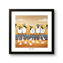 Load image into Gallery viewer, Print - Down Under - Sheep Puns - Australia - Mervyn Tay Art
