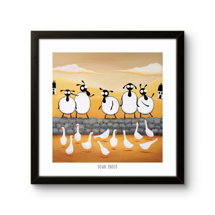 Print - Down Under - Sheep Puns - Australia - Mervyn Tay Art