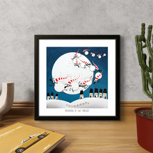 Load image into Gallery viewer, Print - Dreaming of Ewe Tonight - Sheep Puns - Mervyn Tay Art
