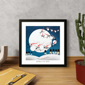 Print - Dreaming of Ewe Tonight - Sheep Puns - Mervyn Tay Art