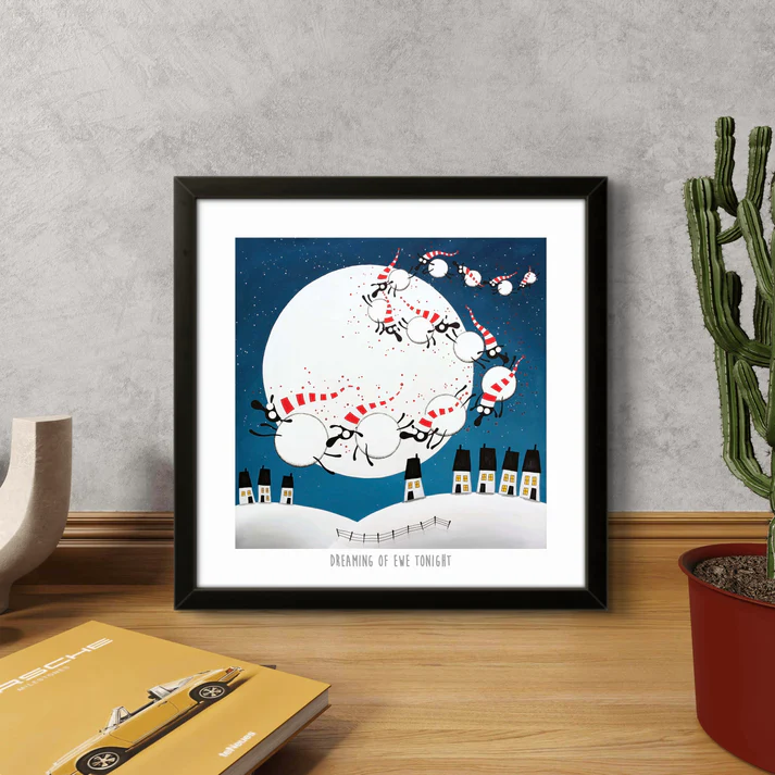 Print - Dreaming of Ewe Tonight - Sheep Puns - Mervyn Tay Art
