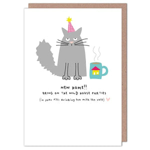 New Home!! Bring On The Wild House Parties- New Home card - Whale and Bird