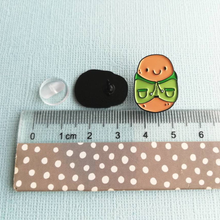 Load image into Gallery viewer, Enamel Pin - Dug the Jacket Potato - Positive Potato Pin - By Kate Elford

