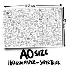 Load image into Gallery viewer, Animal Kingdom Giant Colouring Poster - Dixon Does Doodles
