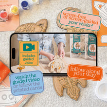 Load image into Gallery viewer, Crafting Kit for Kids - Paint Your Own Wooden Space Explorers Craft Kit - Let's Make &amp; Do
