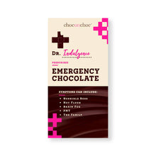 Load image into Gallery viewer, Emergency Chocolate by Dr Indulgence - Fun Chocolate Bar - Choc on Choc

