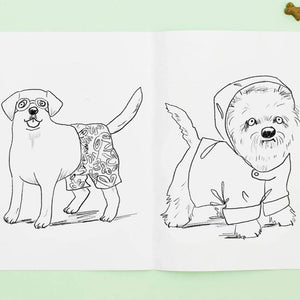 Doggy Dress-Up Colouring Book - Jo Clark Design - Dog lovers