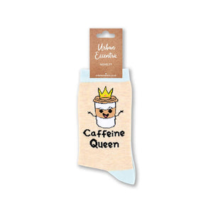 Ladies Caffeine Queen Socks - Urban Eccentric - Coffee lovers