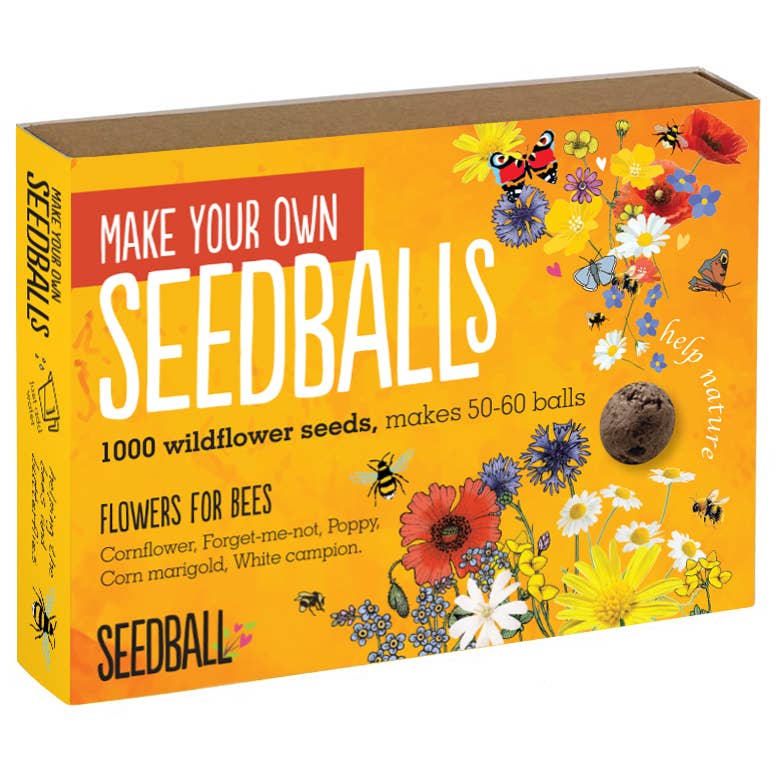 Make Your Own Seedball Kit - Wildflowers for Bees - Seedball