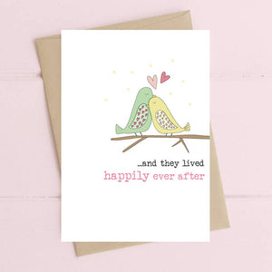 And They Lived Happy Ever After - Wedding - Greetings Card - Dandelion Stationery