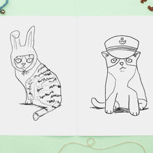 Load image into Gallery viewer, Cats in Hats Colouring Book - Jo Clark Design - Cat Lovers
