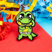 Load image into Gallery viewer, Alligies Alligator Enamel Pin - Allergies - Innabox
